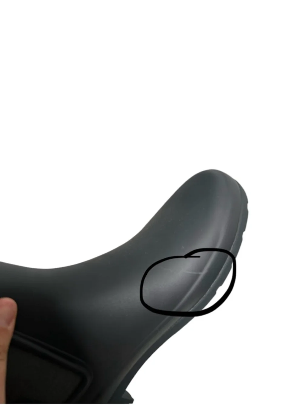 Hunter Black Gray Refined Slim Waterproof Chelsea Rain Boots Women's Size 8